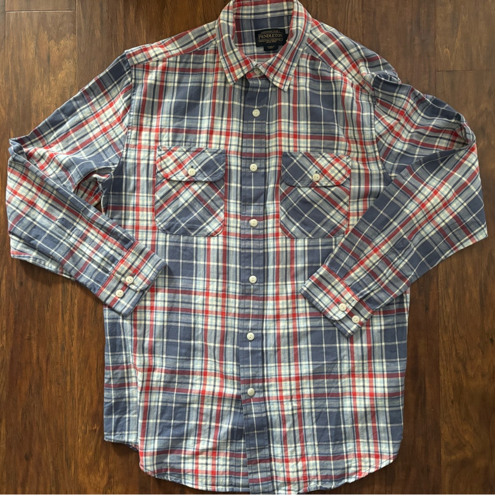 Men’s Pendleton Plaid Button Down Shirt